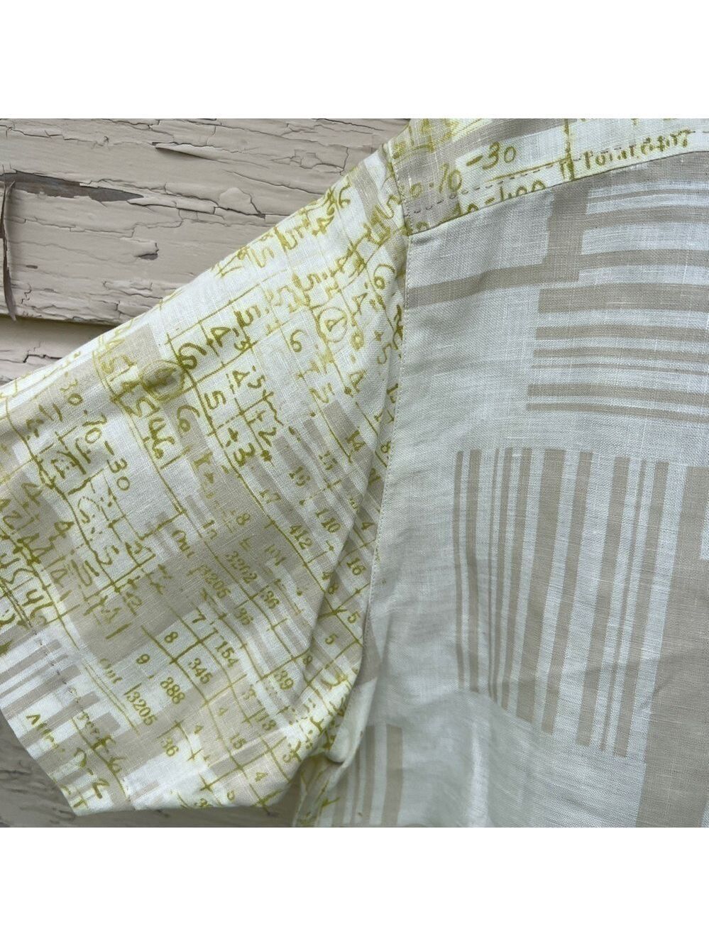 Tommy Bahama Island Estate Linen Beachy Vacation Geometric Buttondown Shirt L - Picture 12 of 12